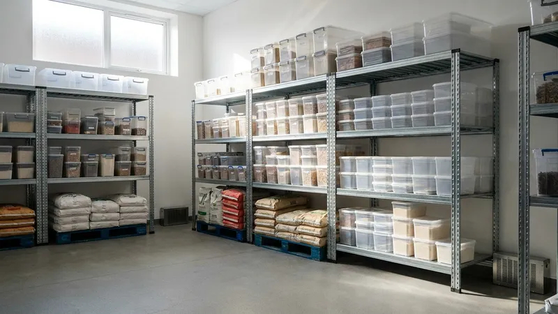 Pest control inspection in a UK commercial kitchen checking for signs of rodents and insects
